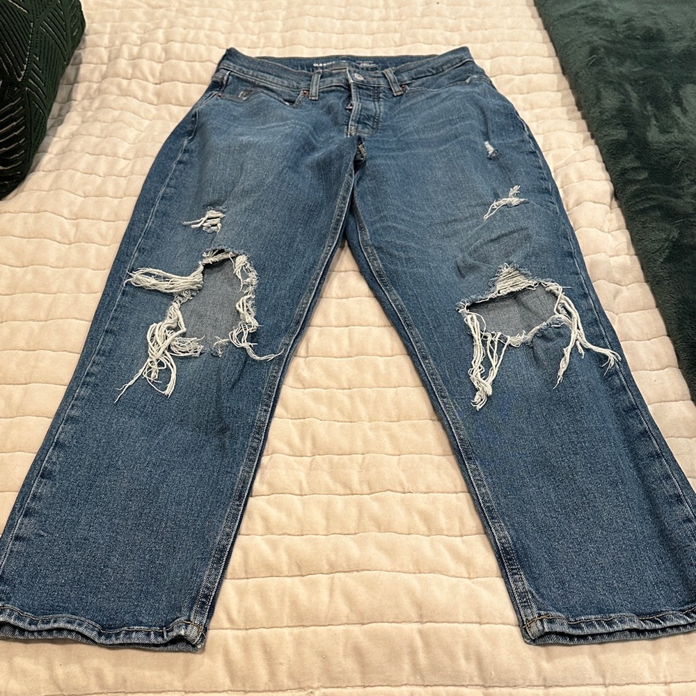 Old Navy Curvy Sky High Straight Leg Ankle Jean Size 10